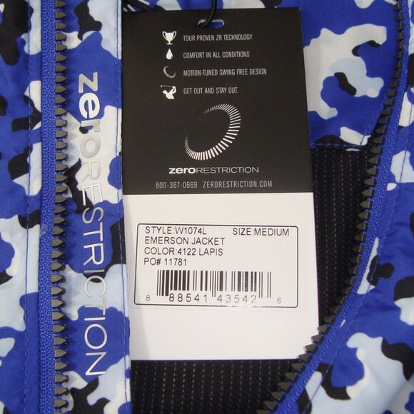 NWT Zero Restriction Women's Emerson Golf Jacket Size M Hooded Windproof - Picture 3 of 15